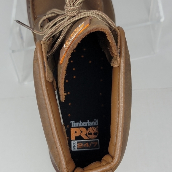Timberland PRO Wedge 6" Soft Moc-Toe Work Boots Size 12 Oil Slip Resistant New - Picture 9 of 11